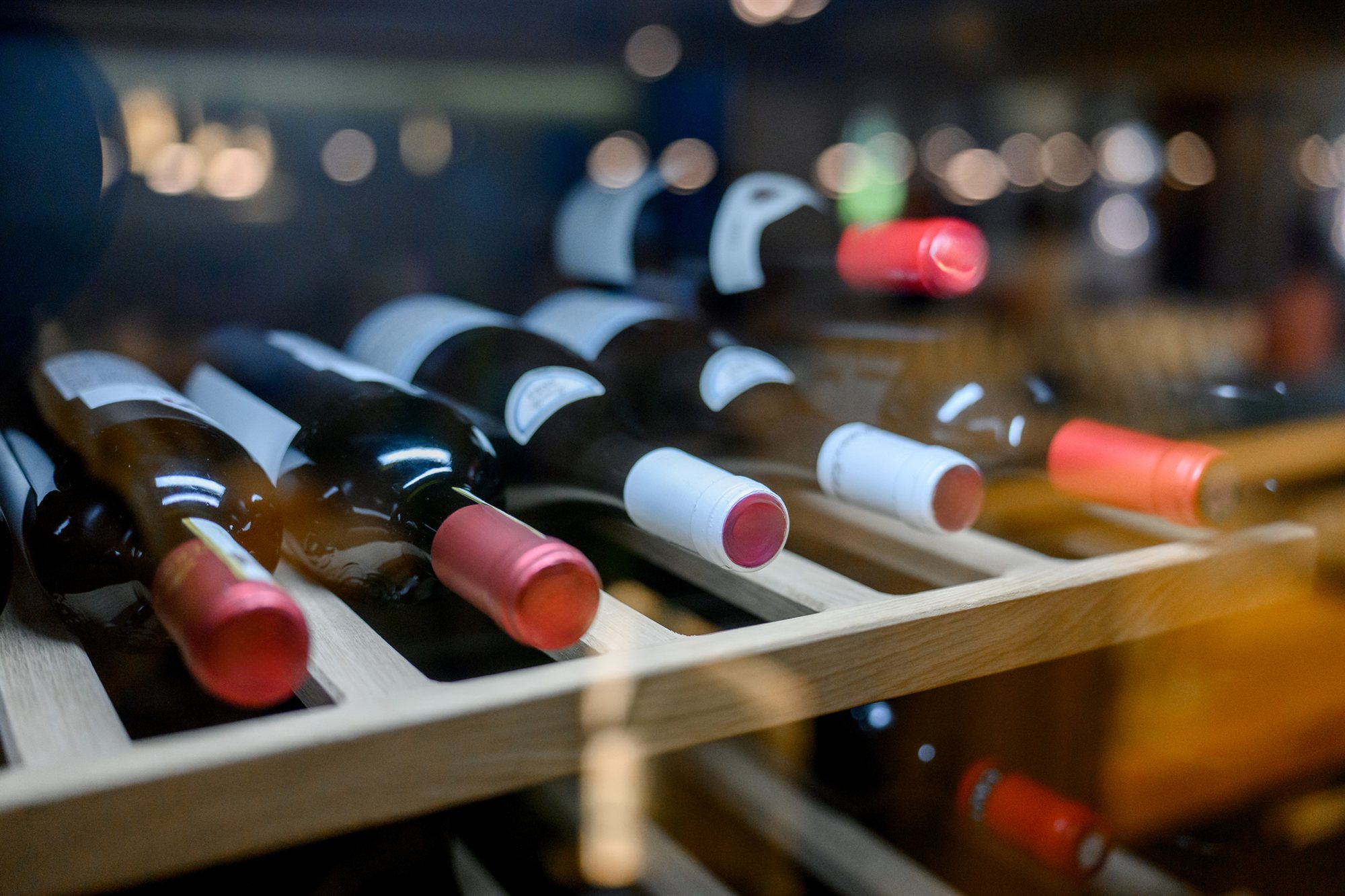 Specialist valuing a fine wine collection